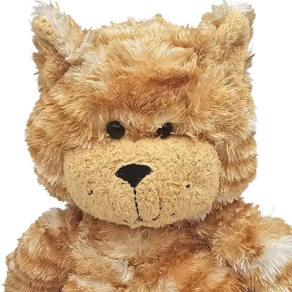 Russ Orange Brown Stripe Tabby Cat Teddy Bear Toy Beanie Plush 12" Cute Y2K - Picture 6 of 9